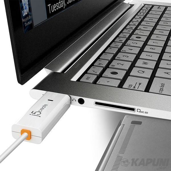 Адаптер USB-A/USB-A, Windows & Mac J5create JUC400-N фото