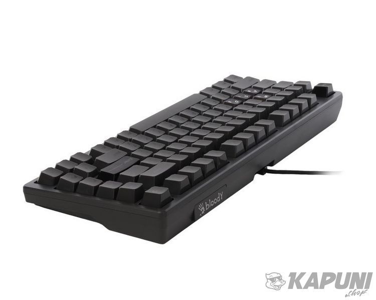 Клавіатура магнітна ігрова, USB, RGB підсвічування, Magnetic Switch Bloody MS76 (Iron Grey) фото