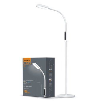 LED торшер білий VIDEX TF07W 14W 3000-5500K VL-TF07W 24857 фото