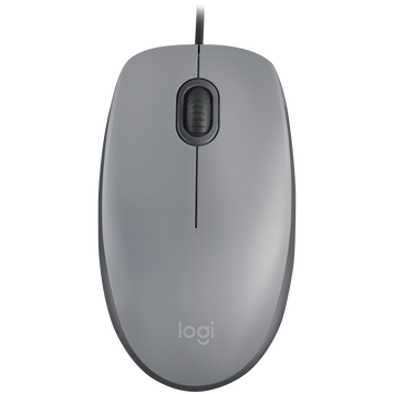 LOGITECH M110 Silent - MID GRAY - USB - EMEA-808 - AKOYA HANGTAB BOX M110S L910-006760 фото