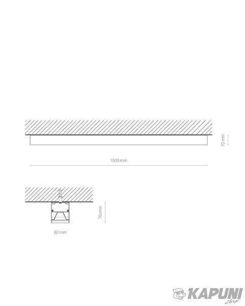 Лінійний світильник Nowodvorski 10213 Cl Office Pro LED 150 40W 3000K 4540Lm IP20 Black 10213 фото