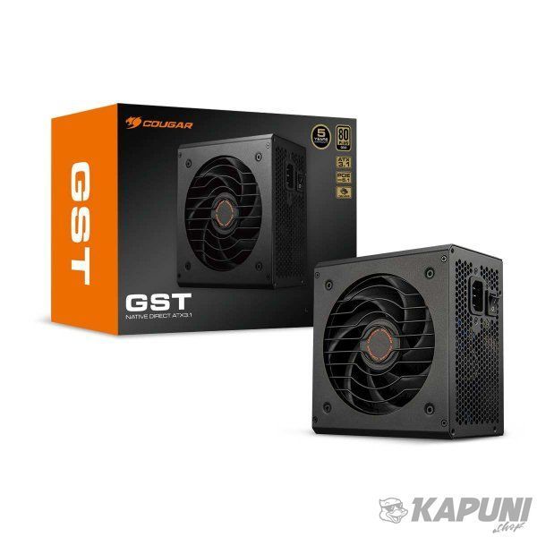 Блок питания Cougar 850 Вт, 80 Plus Gold, ATX 3.1, 120 мм HDB Fan, 8 SATA + 6 PCI-E GST 850 GST 850 фото