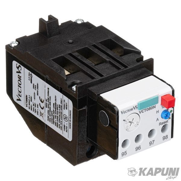 Теплове реле VCT від 50 до 63 А для VCN від 80 до 100 Vector VS VCT063N VCT063N фото