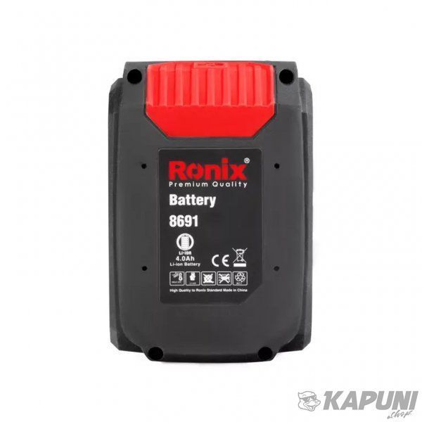 Акумулятор Ronix 4Ач 8691 8691 фото
