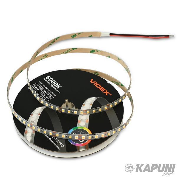 LED стрічка VIDEX DC12V 60W 5M 6000K Ra98 IP20 VL-LST28144-12126-B5 29199 фото