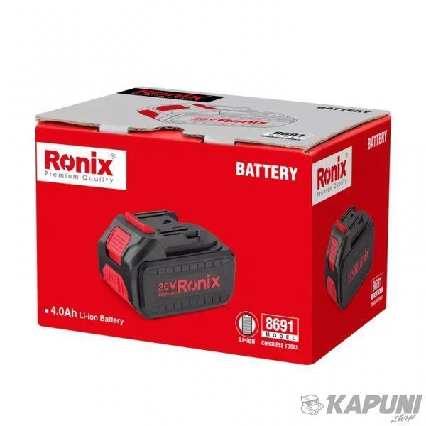 Акумулятор Ronix 4Ач 8691 8691 фото