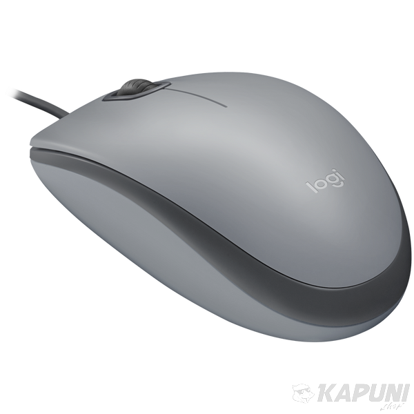 LOGITECH M110 Silent - MID GRAY - USB - EMEA-808 - AKOYA HANGTAB BOX M110S L910-006760 фото