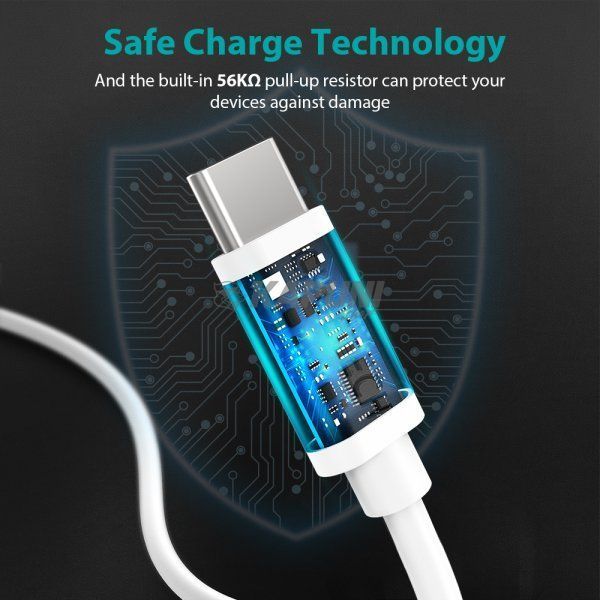 Кабель премиум качество USB 2.0 A-папа/C-папа,1м., AC0002-WH AC0002-WH фото