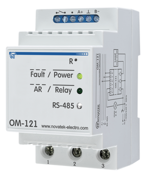 Реле ограничения мощности Новатек-Электро ОМ-121, Modbus, измерение до 63 А NTOM12100 NTOM12100 фото