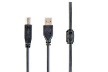 Кабель USB 2.0, феррит, A-папа/B-папа, 3 м, коробка, CCFB-USB2-AMBM-3M CCFB-USB2-AMBM-3M фото