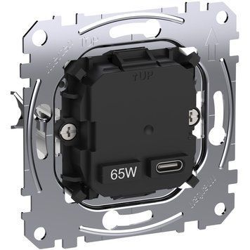 Механізм USB-розетки А+С 65 Вт PD Schneider Electric Merten System M (MEG4366-0130) MEG4366-0130 фото