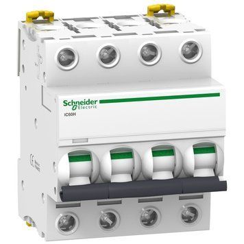 Автоматический выключатель Schneider Electric Acti9 iC60Н 4P, 20А, кривая C A9F89420 A9F89420 фото