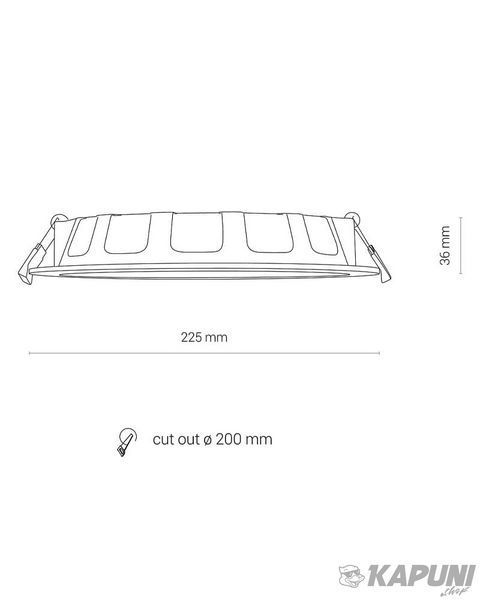 Точечный светильник Nowodvorski 8780 Kos LED 1x10W 3000K 850Lm IP44 White 8775 фото