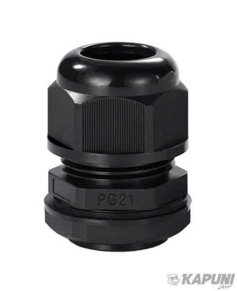 Сальник PG 21 d13-18мм IP68 черный TNSy TNSy5502545 фото