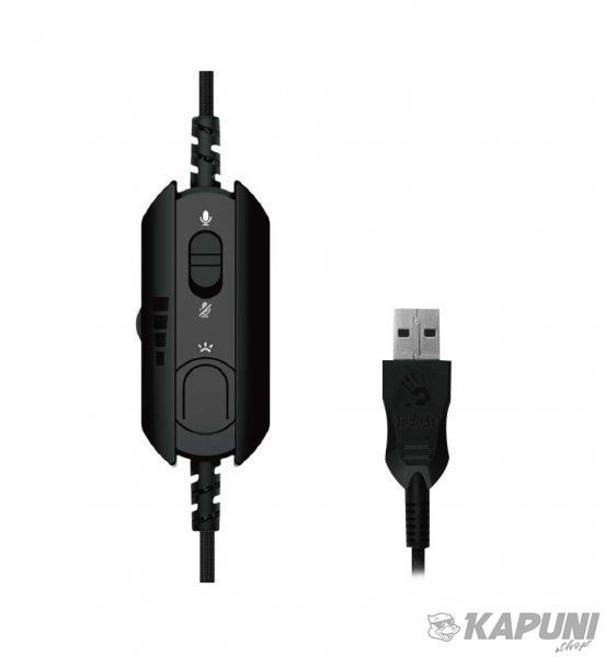 Ігрові навушники з мікрофоном, Hi Fi, 7.1 віртуальний звук, RGB підсвічування, USB Bloody G575 Bloody (Grey) G575 Bloody (Grey) фото