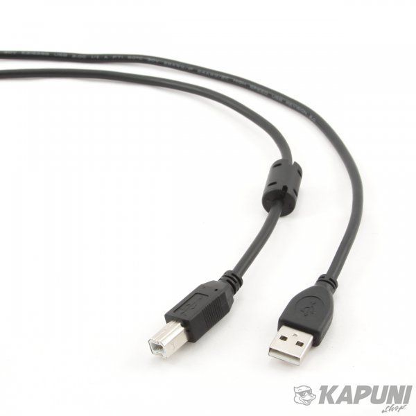 Кабель USB 2.0, феррит, A-папа/B-папа, 3 м, коробка, CCFB-USB2-AMBM-3M CCFB-USB2-AMBM-3M фото