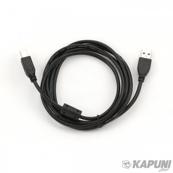 Кабель USB 2.0, феррит, A-папа/B-папа, 3 м, коробка, CCFB-USB2-AMBM-3M CCFB-USB2-AMBM-3M фото