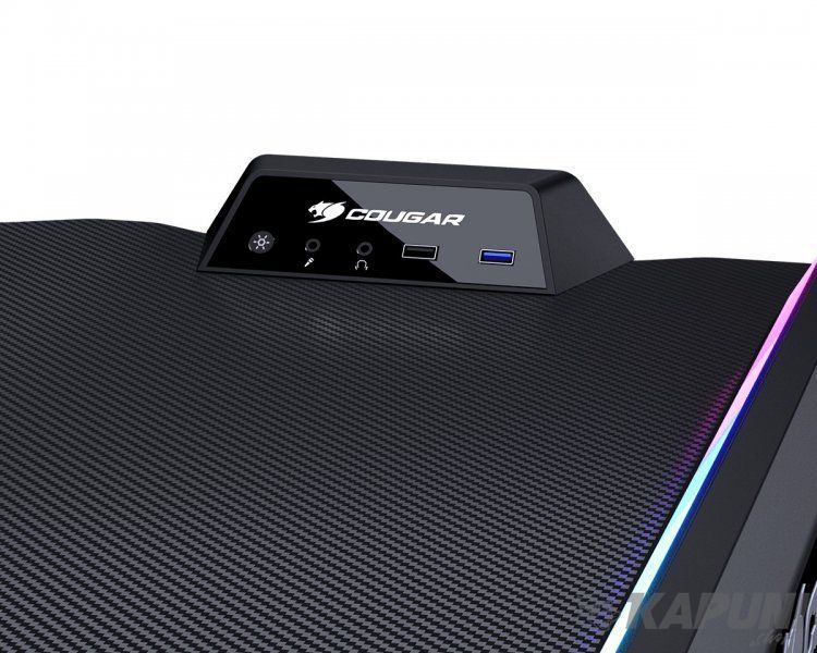Стіл для геймера, ергономічний дизайн, USB 3,0/Audio хаб, RGB підсвічування, висота 810 мм Cougar MARS 120 MARS 120 фото