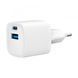 Сетевое зарядное устройство для Gembird 1 USB-A + 1 Type-C (PD20Вт + QC3.0 18Вт), белый TA-UC-PDQC20-W-01 TA-UC-PDQC20-W-01 фото 1