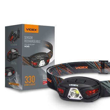 Налобний світлодіодний фонарик VIDEX 330Lm 5000K VLF-H015 26563 фото