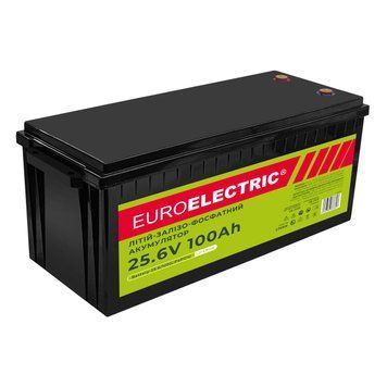 Акумулятор літій-залізо-фосфатний (LiFePO4) 25.6V 100Ah EUROELECTRIC Battery-25.6/100(LiFePO4) фото