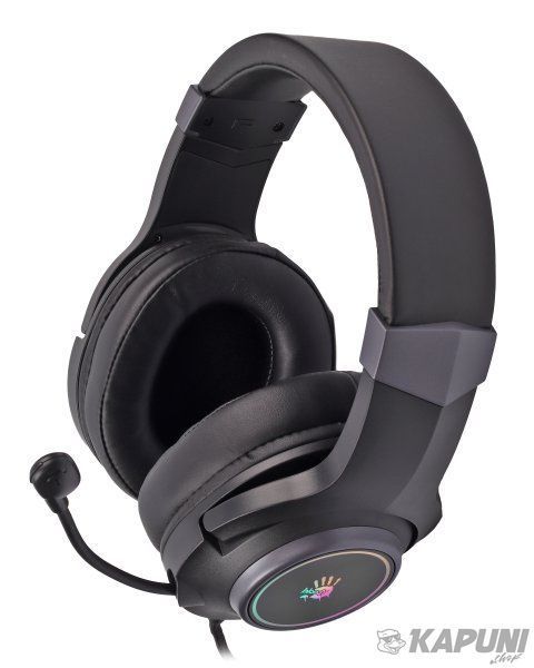 Игровые наушники с микрофоном, Hi Fi, 7.1 виртуальный звук, RGB подсветка, USB Bloody G350 Bloody (Black) G350 Bloody (Black) фото