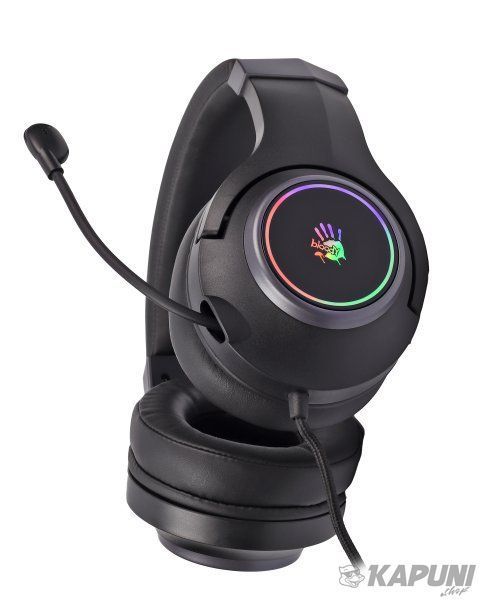 Игровые наушники с микрофоном, Hi Fi, 7.1 виртуальный звук, RGB подсветка, USB Bloody G350 Bloody (Black) G350 Bloody (Black) фото