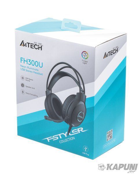 Гарнитура Fstyler USB Stereo Headphone, черный A4Tech FH300U (Black) FH300U (Black) фото