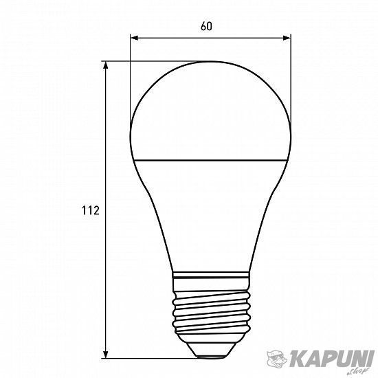 LED Лампа EUROLAMP А60-12W-E27-3000K LED-A60-12273(P) фото