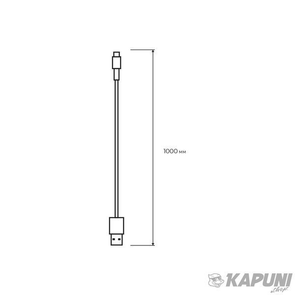 Кабель USB-A to TYPE-C 3А EUROELECTRIC Cable-A-C фото
