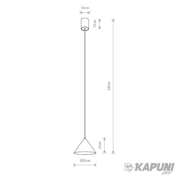 Підвісний світильник Nowodvorski 10880 Zenith GU10 1x20W IP20 Silk Gray S 10880 фото