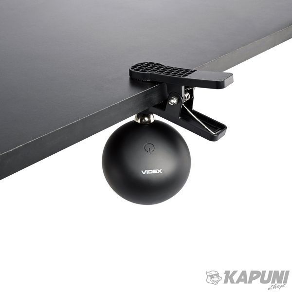 LED лампа настiльна с акумулятором VIDEX 3W 3000-5500K черная VLE-TF18B 27855 фото