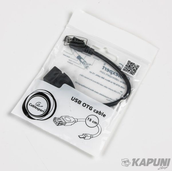 Кабель OTG USB 2.0, A-мама/miсro B-папа, 0.15 м, A-OTG-AFBM-03 A-OTG-AFBM-03 фото