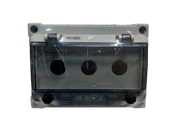 Корпус TechnoSystems КП103 PRO IP65 для кнопок, 3 місця з прозорою кришкою TNSy5505369 TNSy5505369 фото
