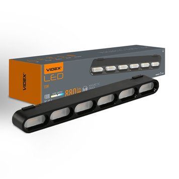 Светильник МАГНІТНИЙ трековый VIDEX LD16B 11W 4000K 48V Black VL-TRMS-LD16B 28020 фото