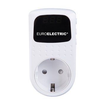 Реле контроля напряжений в розетку 16А-3,5kW EUROELECTRIC RV-16A/3,5kW(AV) фото