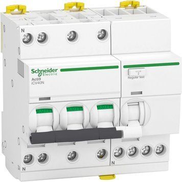 Автоматический выключатель дифференциального тока (АВДС) Schneider Electric iCV40 32A, C, 3P+N, 6 kA, 30 mA, AC (A9DE3732) A9DE3732 фото