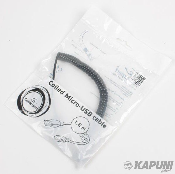 Кабель micro спіральний USB 2.0 A-тато/Micro B-тато, CC-mUSB2C-AMBM-6 CC-mUSB2C-AMBM-6 фото