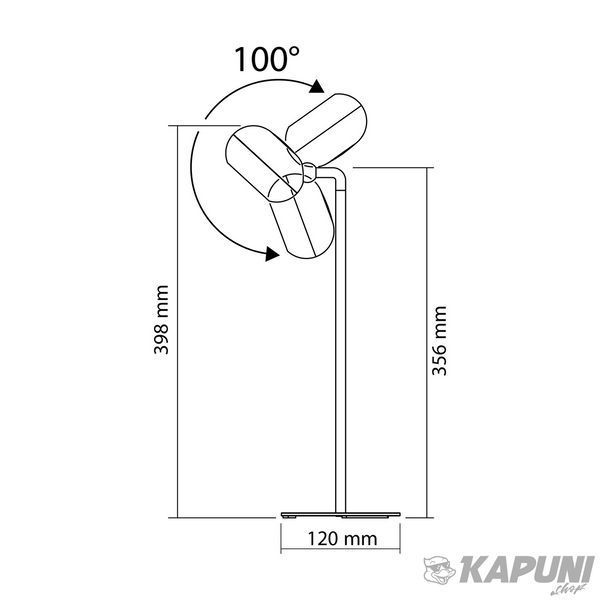LED лампа настiльна с акумулятором VIDEX 3W 3000-5500K белая VLE-TF18W 27856 фото