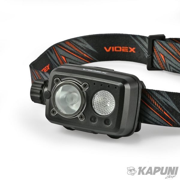 Налобний світлодіодний ліхтарик VIDEX 600Lm 5000K VLF-H189 28364 фото