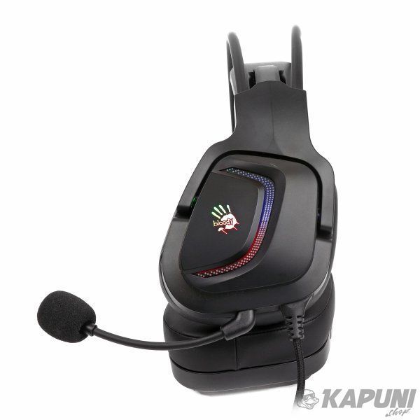 Игровые наушники с микрофоном, Hi Fi, 7.1 виртуальный звук, RGB подсветка, USB Bloody G575 Bloody (Black) G575 Bloody (Black) фото