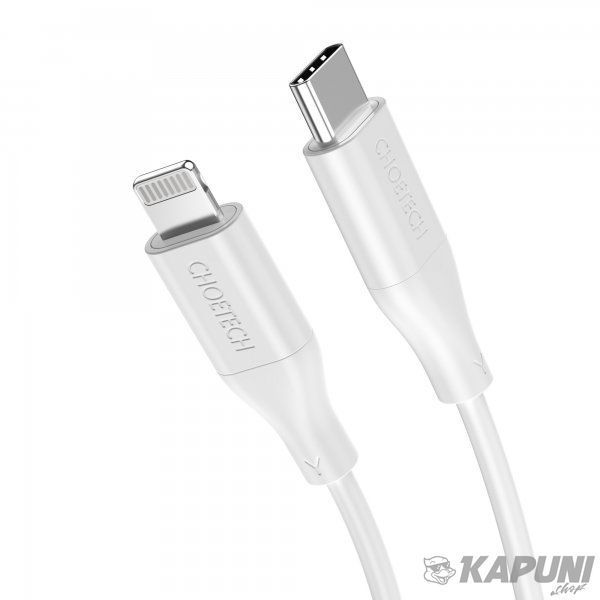 Кабель MFI, USB 2.0 Power Delivery (PD), C-тато/Lightning, 1 м, IP0040-WH IP0040-WH фото