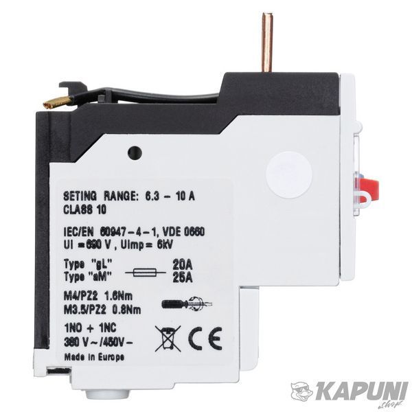 Тепловое реле VCT от 8 до 12,5 А для VCN от 9 до 40 Vector VS VCT012P VCT012P фото