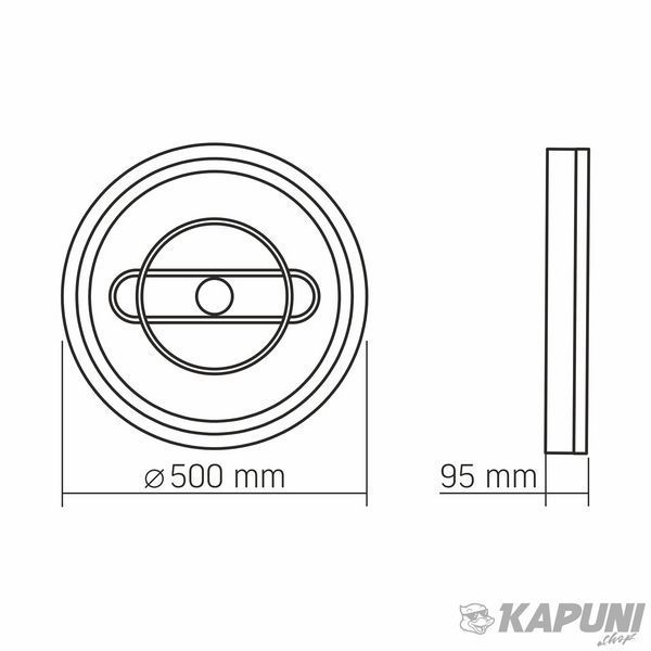 LED светильник функціональний VIDEX DECORA 52W, 3120 Lm, 2700K /4000K /6000K, AC 220-240 V VL-CLD-996-CF 28276 фото