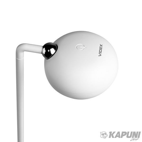 LED лампа настiльна с акумулятором VIDEX 3W 3000-5500K белая VLE-TF18W 27856 фото