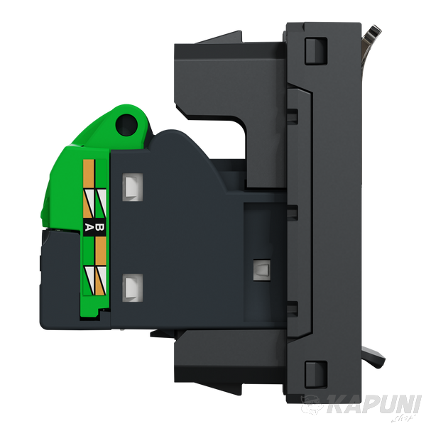 Компьютерная розетка Schneider Electric Unica New RJ45 кат. 6 STP 1 модуль антрацит NU341654 NU341654 фото