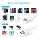 Кабель MFI, USB 2.0 Power Delivery (PD), C-тато/Lightning, 1 м, IP0040-WH IP0040-WH фото 10