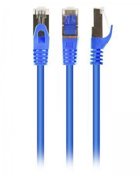 Патч корд, S/FTP, литой, 50u" штекер с фиксатором, 0.5м, синий Cablexpert PP6A-LSZHCU-B-0.5M PP6A-LSZHCU-B-0.5M фото