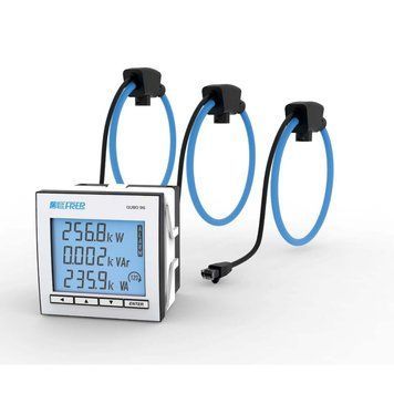 Анализатор сети FRER QUBO 96H с 3 катушками Роговского &Oslash;150 мм, Ethernet Modbus TCP со шлюзом, питание 80-260 В AC/DC, 2 программируемых выхода Q96R3H150GCQHU Q96R3H150GCQHU фото