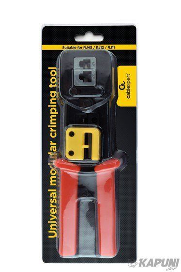 Інструмент для обтиску роз'ємів RJ45/RJ12/RJ11 обрізає при обтиску Cablexpert T-WC-05 T-WC-05 фото